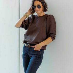 Cooper Sweatshirt Chocolate Brown